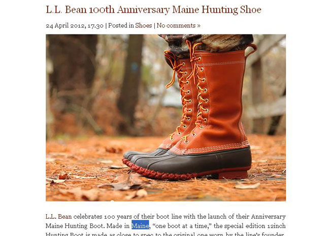 ll bean 100th anniversary boots