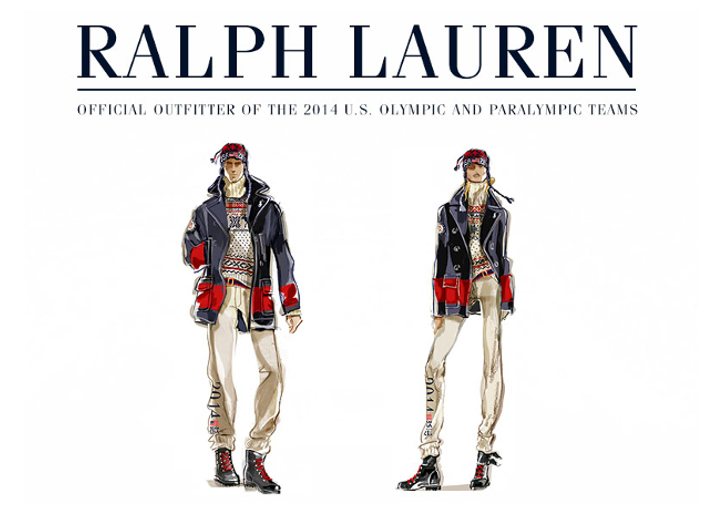 ソチ五輪アメリカ代表公式ウェアを[Ralph Lauren]が製作。