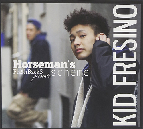KID FRESINO『Horseman’s Scheme』 Fla$hbackSの一員として、大きな注目が集まるなか、19歳のKID FRESINOがラップを始めて10か月でリリースした2013年の初ソロ・アルバム。ストロング・スタイルのラップには荒削りの才能と研ぎ澄まされたセンスが凝縮されている。