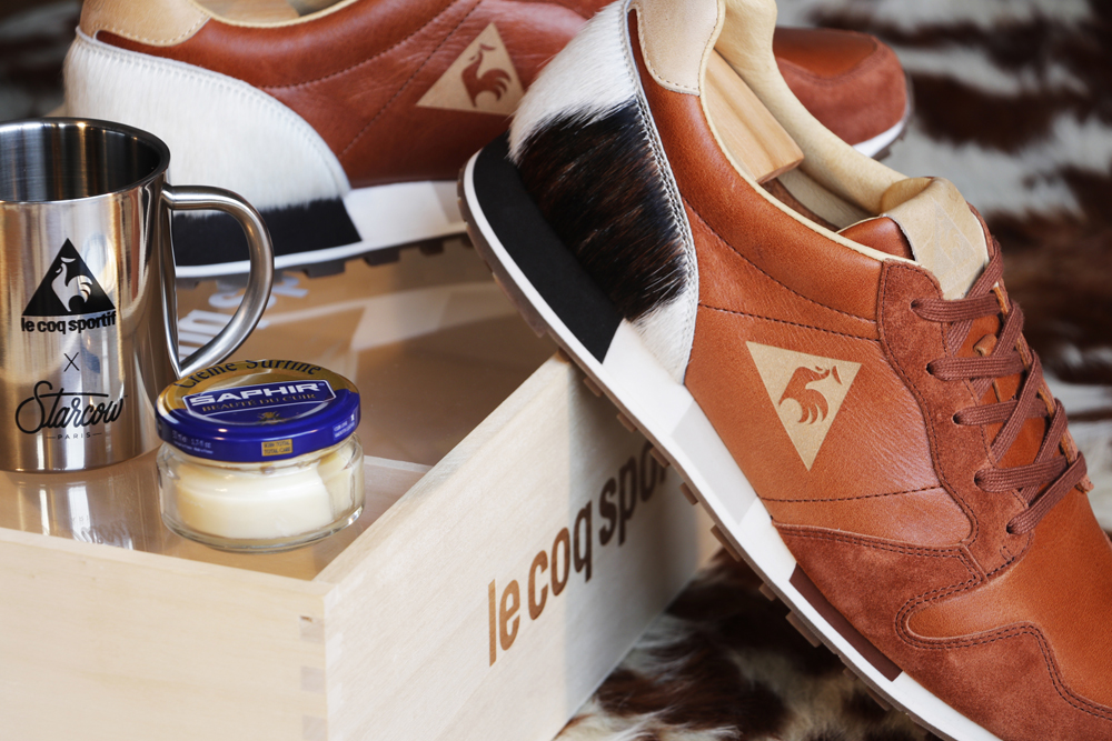 Made in France、12足限定。le coq sportif × Starcowの『OMEGA』