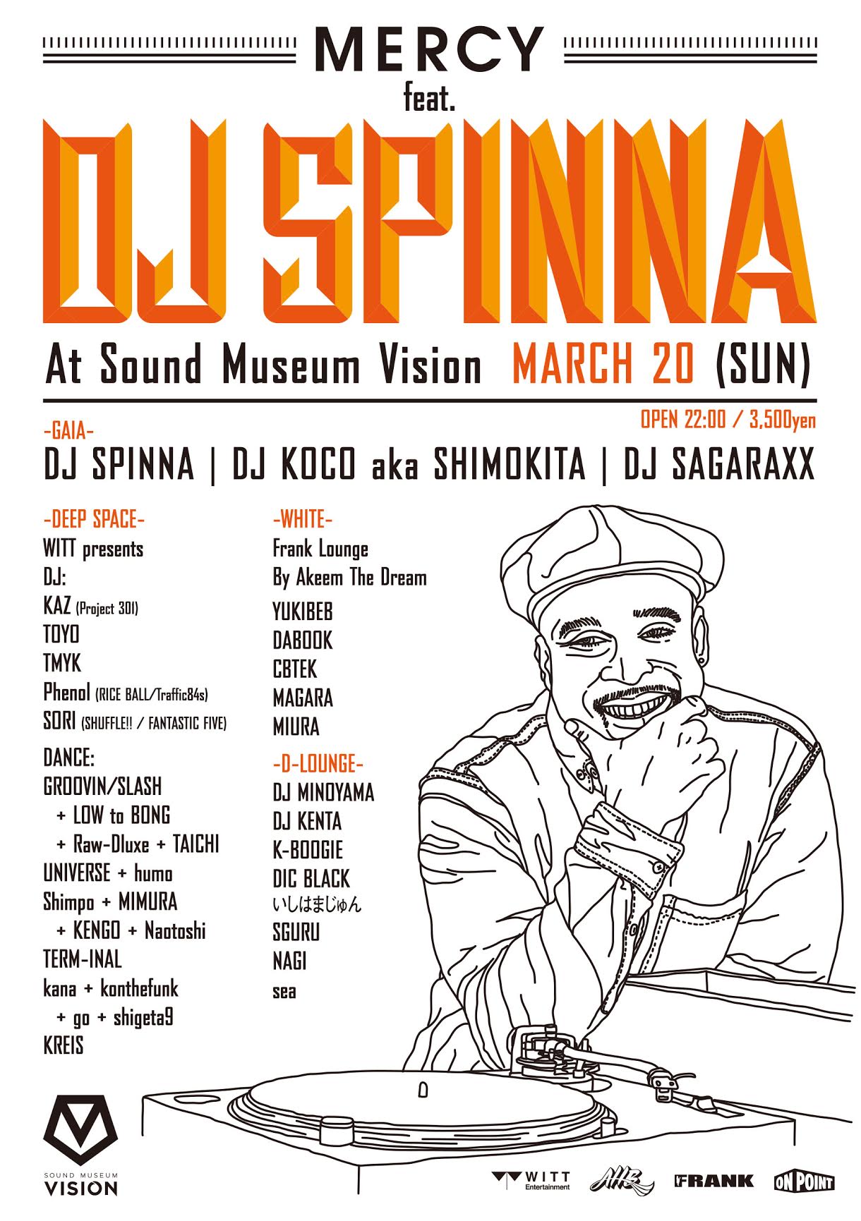 VISIONにDJ SPINNAがやって来る。