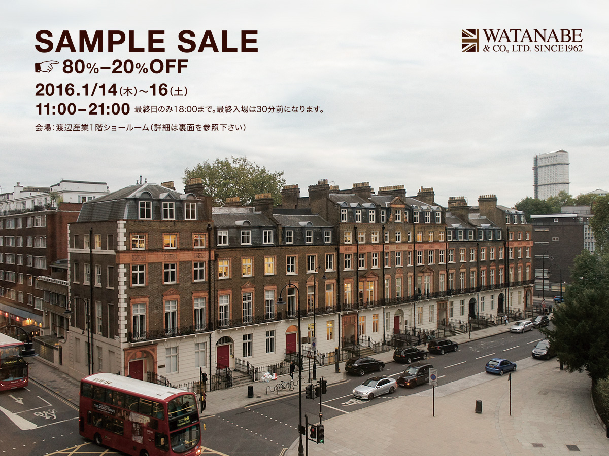 [LAVENHAM]など英国ブランドが最大80OFF。渡辺産業主催のサンプルセールが開催。