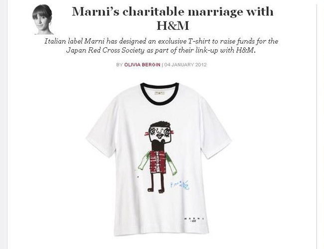 世界のニュースをまとめてピックアップ! – 1月5日（木）分 – [Marni×H&M]のチャリティTシャツが登場など