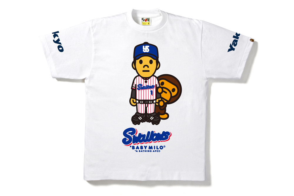 BABY MILO®とつば九郎が共演。A BATHING APE® × 東京ヤクルト