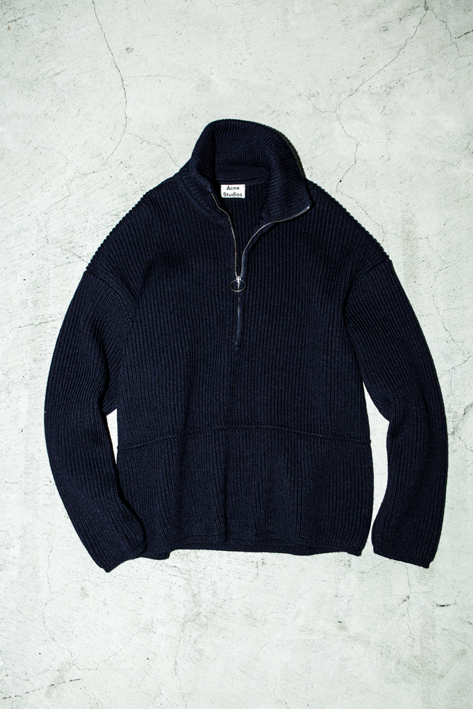 好評再入荷acne studios ニット　ハーフジップ ニット/セーター