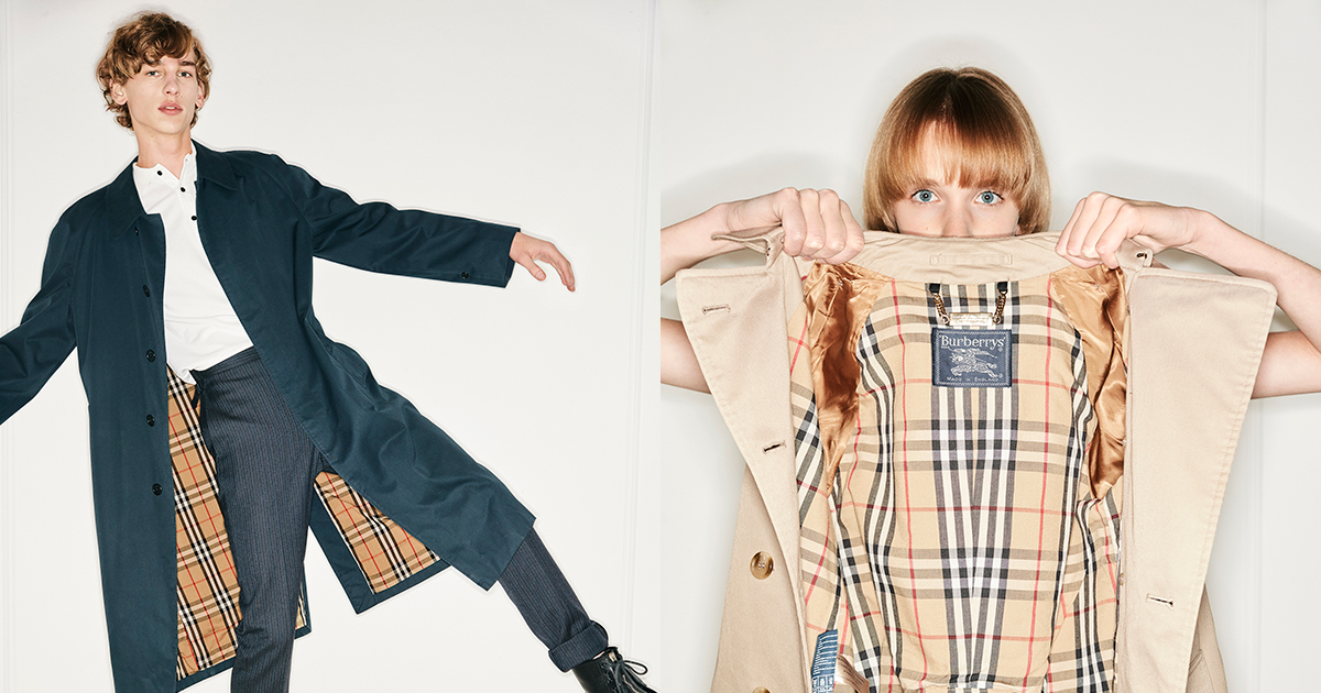 1960年代から90年代のコートをBURBERRY自らが修復。BURBERRYの