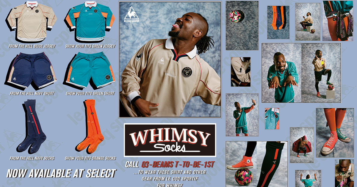 WHIMSY × le coq sportifのコラボコレクションが発売