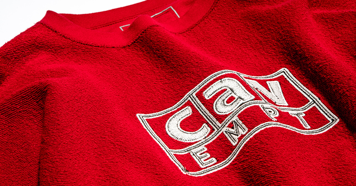 Mサイズ SSZ x C.E x BEAMS 反転ボックスロゴスウェット 赤 Mサイズ SSZ x C.E x BEAMS 反転ボックスロゴスウェット 赤