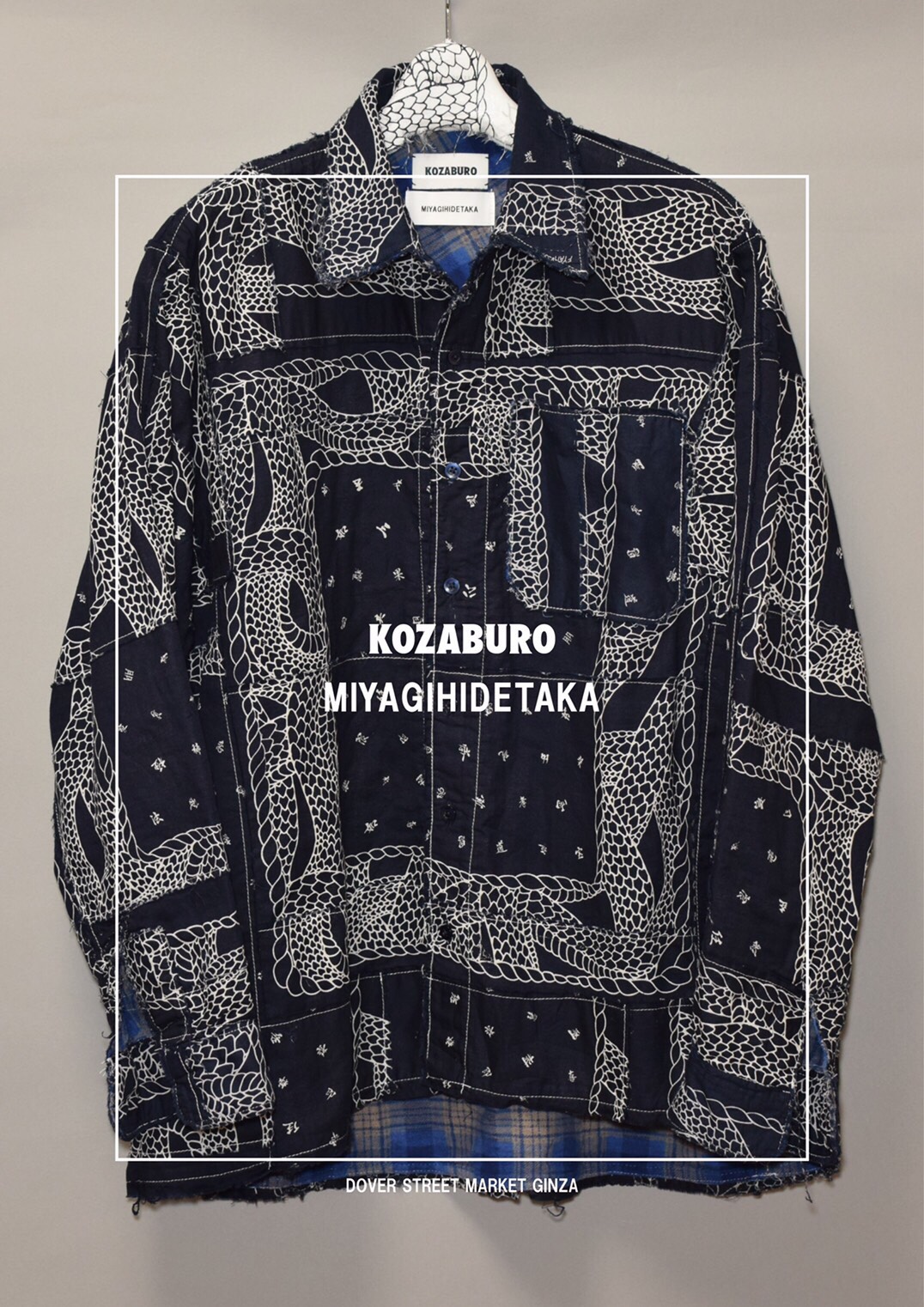 KOZABURO × MIYAGIHIDETAKAミヤギヒデタカ バンダナシャツ