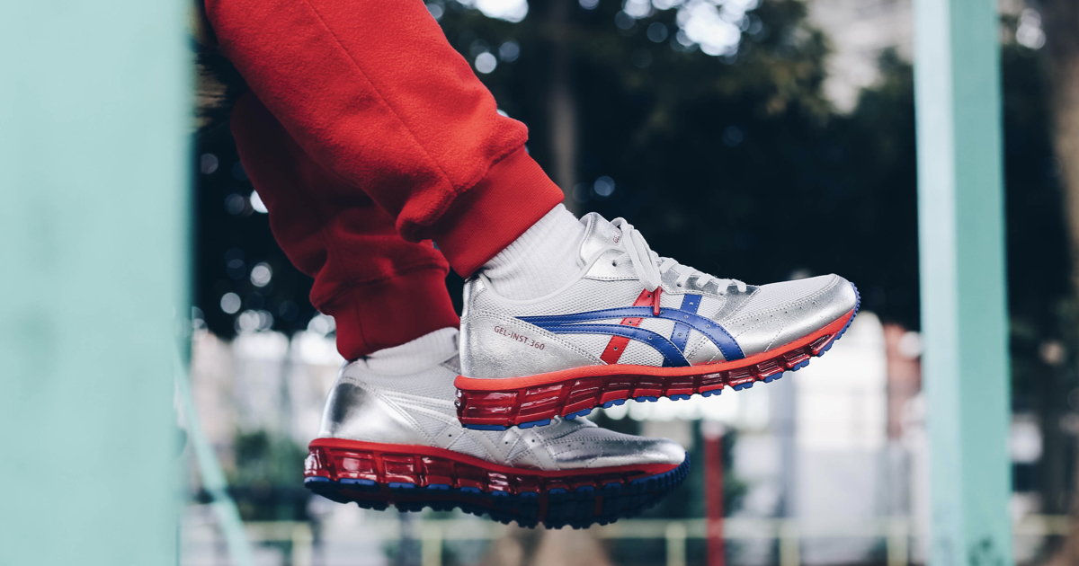 atmosらしい大胆なカラーウェイを取り入れた『asics × atmos GEL-INST