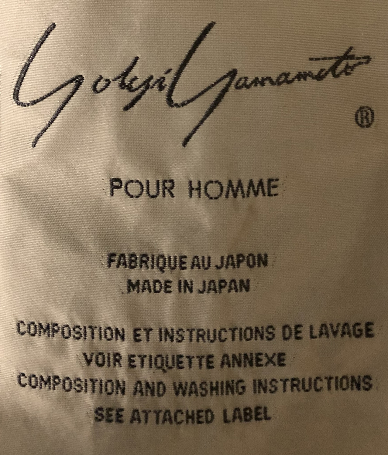 1994年のYohji Yamamoto