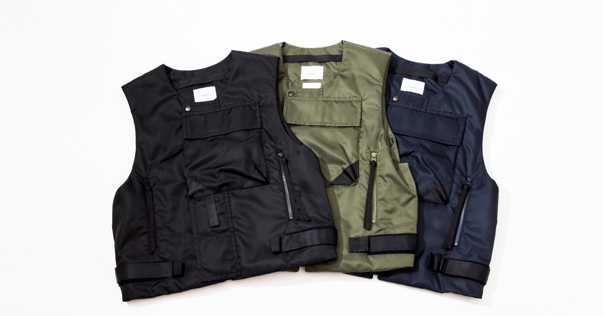 nuterm ORPHIC タクティカル ベスト ブラック M ナイロン 抜群の収納力が魅力的。ORPHIC × nutermの『TACTICAL VEST』