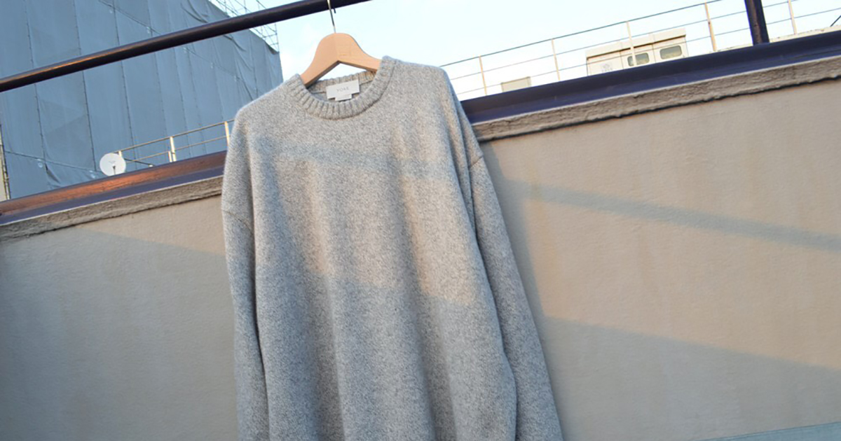 YOKE 5G Oversized Crew Neck Knit