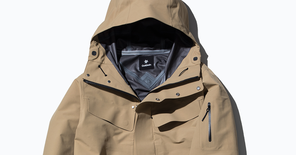 GORE-TEX PRODUCTSの3層生地やPERTEX® UNLIMITEDを採用。GOLDWINの新作
