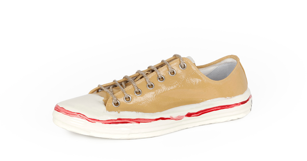 MARNI ピンク スニーカー 新品未使用 マルニ パテント×キャンバス スニーカー 40 レディース ピンク