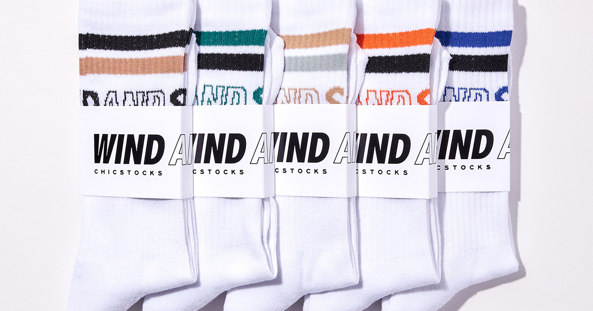 CHICSTOCKS × WIND AND SEAのコラボソックス