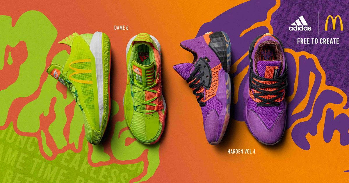 デリックローズのマクドナルドコラボバッシュですサイズは25,5です adidas Basketballとマクドナルドのコラボコレクション