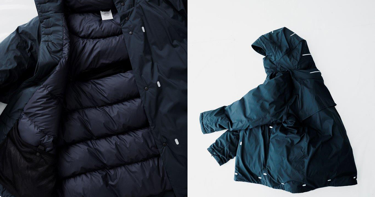 売り切り　サイズM アルクフェニックス　　alk phenix ダウンジャケット MENS】ハーフジップロングスリーブ・アウター 中綿ジャケット
