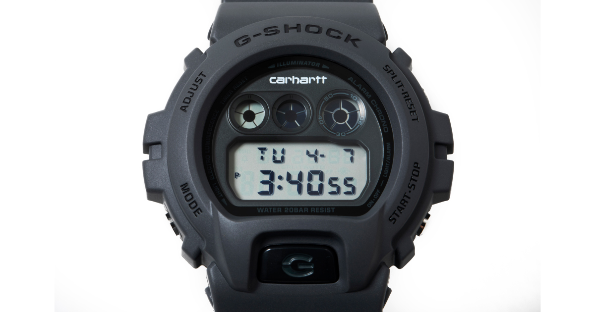 Carhartt WIP × G-SHOCKの日本限定モデルが8月22日に発売