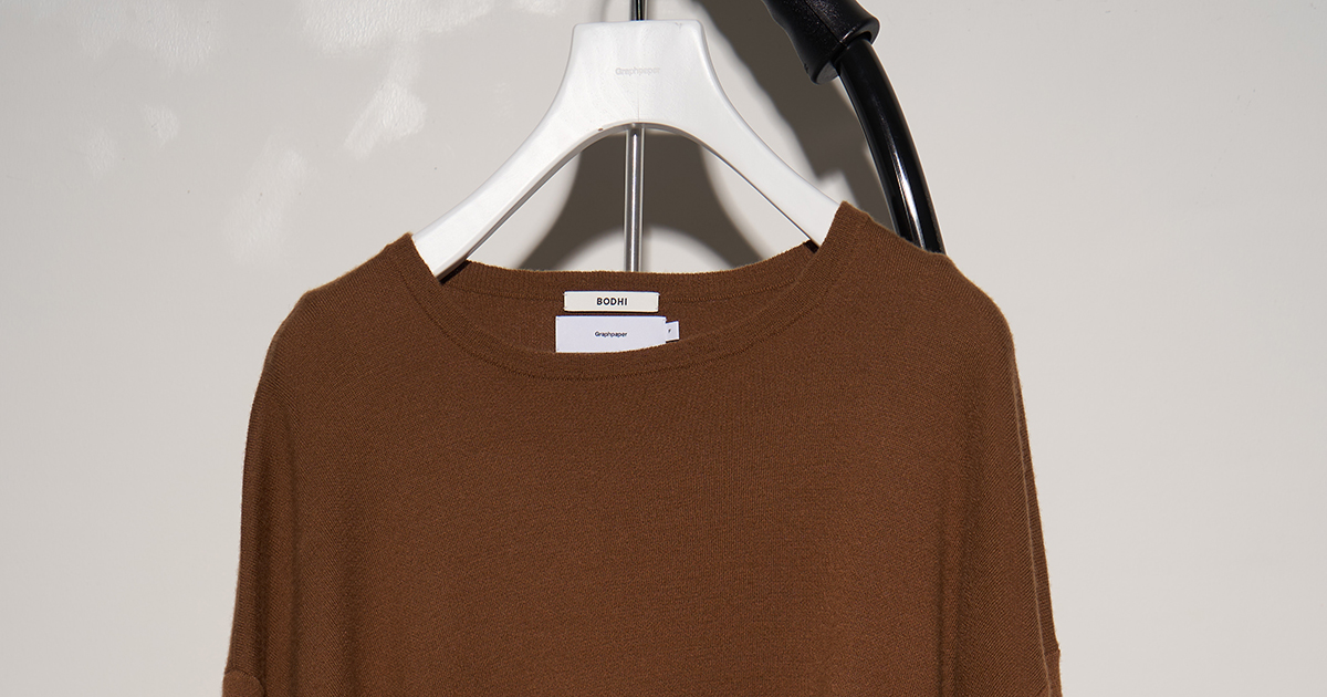 BODHI for Graphpaperのオーバーサイズなカシミヤニット