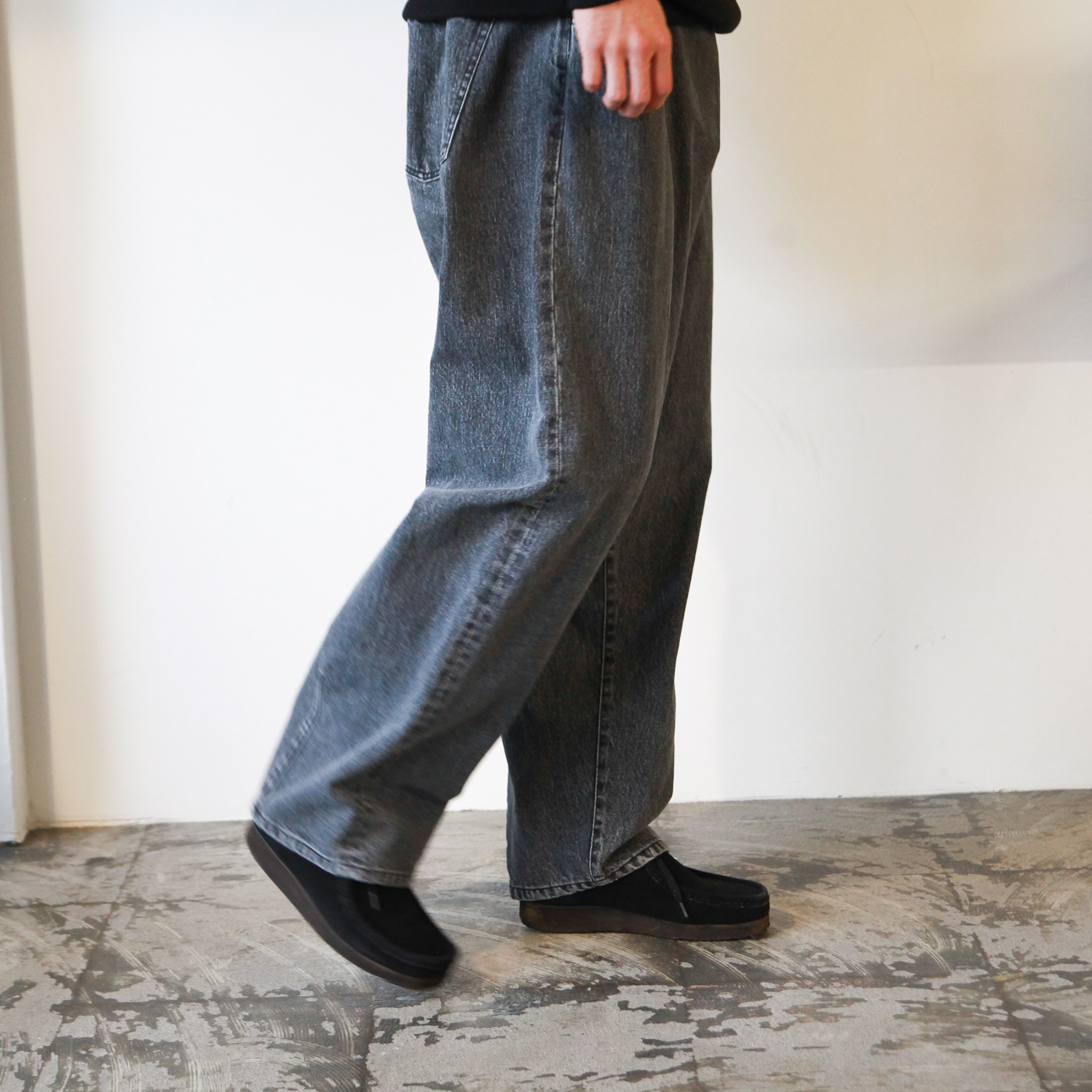 品質保証得価】 stein - stein EX WIDE HOOKED DENIM JEANSの通販 by