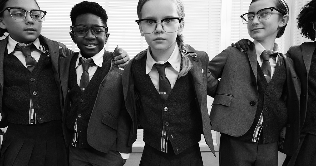 THOM BROWNEが初の子供服を発表