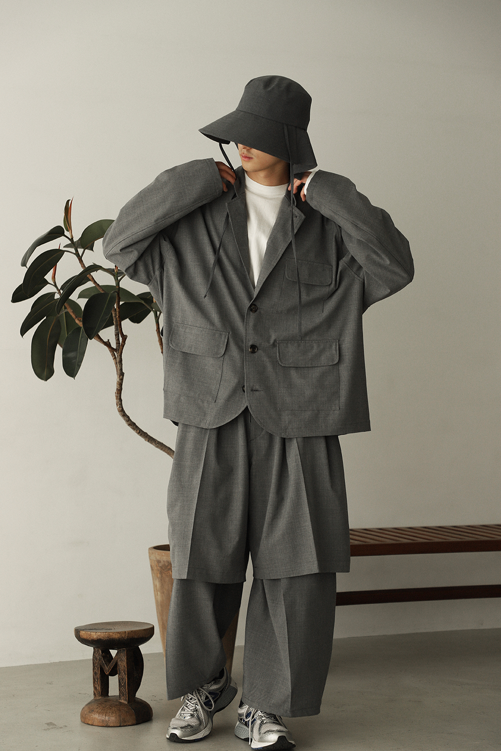 カラー】 Sillage シアージ SAND VENTILE CIRCULAR PANTS パンツ