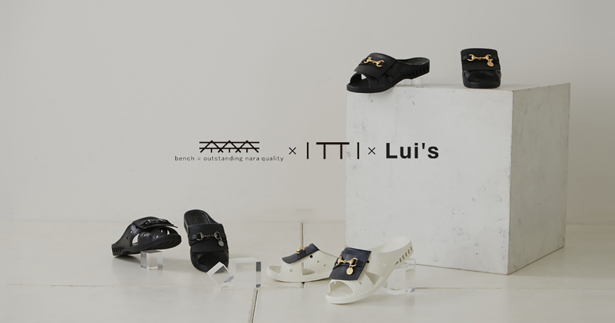 bench、ITTI、Lui'sのトリプルコラボレーションサンダル