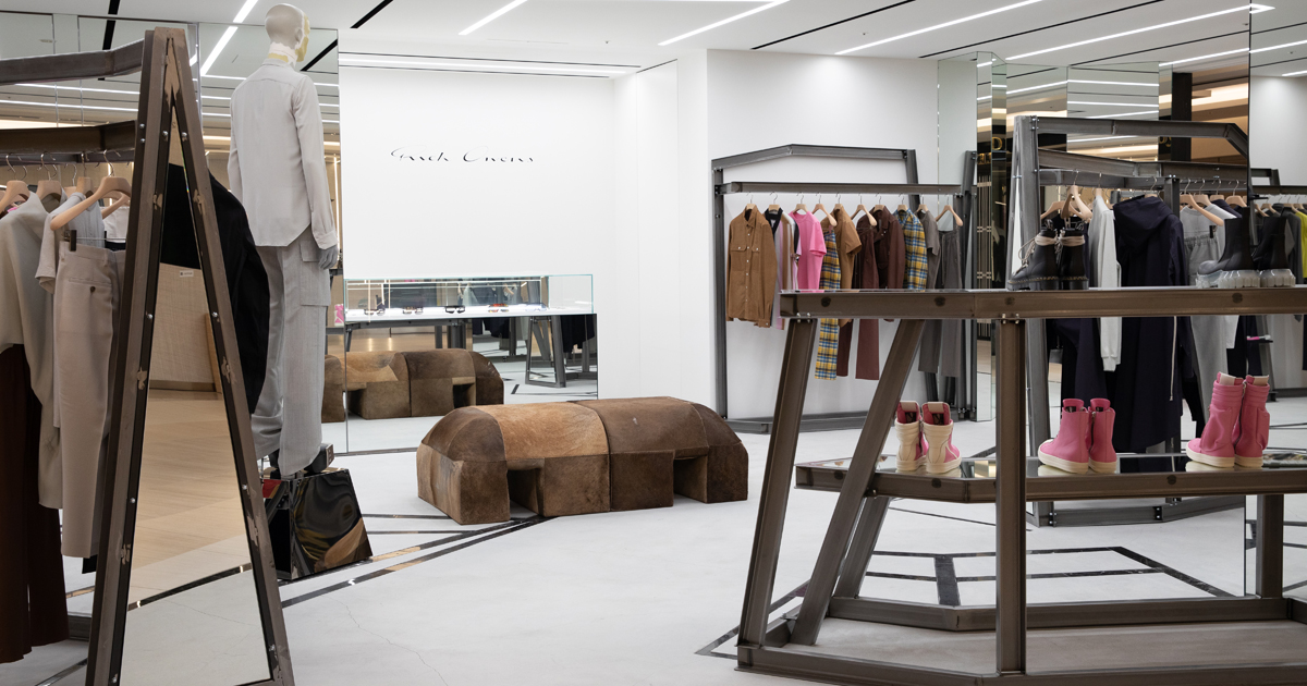 Rick Owensの新店舗がGINZA SIXにオープン