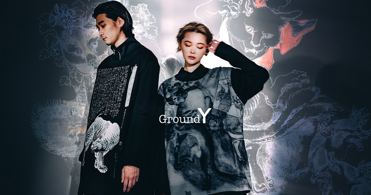 専門ショップ groundY 河鍋暁翠 カレンダーカットソー yohji yamamoto