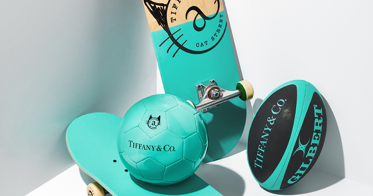 Tiffany & Co.からスケートボード、サッカーボール、ラグビーボール等