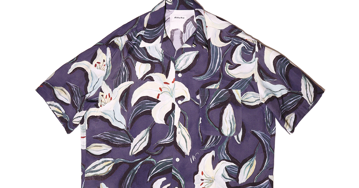 Aloha Rug × Lee Izumida アロハシャツ 百合 Aloha RugとLee Izumidaによるカプセルコレクション