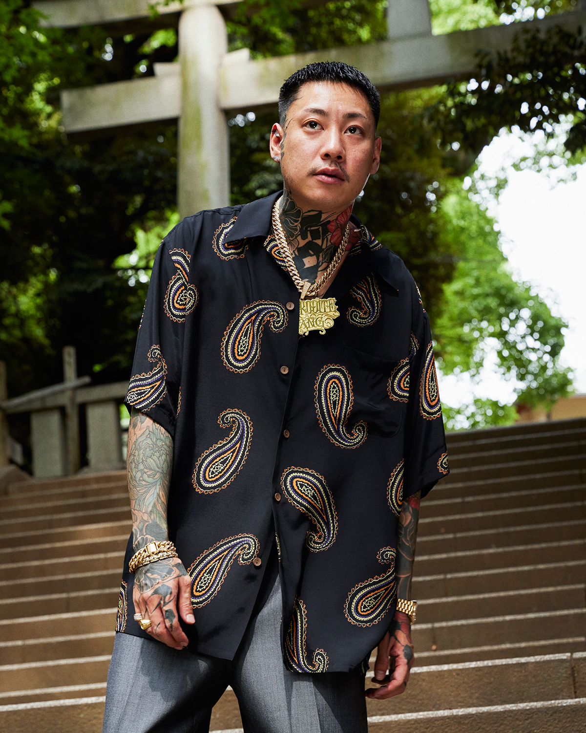 定番お得】 WACKO MARIA - WACKO MARIA×舐達麻 50's SHIRT TYPE-1の