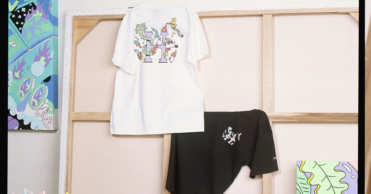 ★国内在庫/即発可*HUF*STEVEN HARRINGTON Tシャツ/WHITE★ HUFとSteven Harringtonのコラボレーションアイテムが発売開始