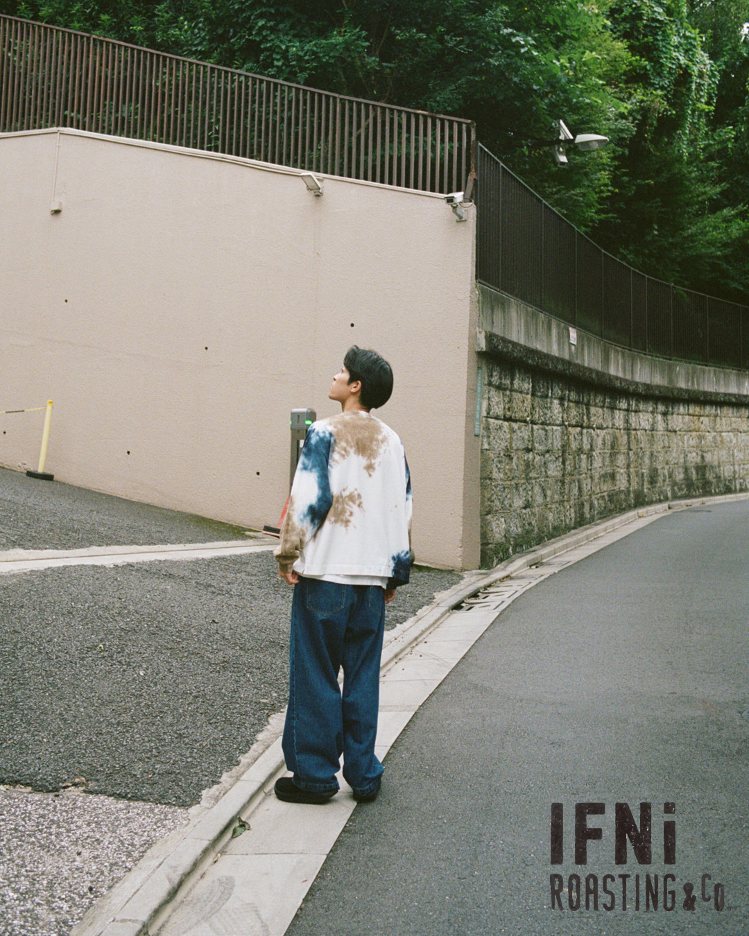 EVCON × IFNi ROASTING & CO.﻿のコーヒータイダイ染めTシャツ