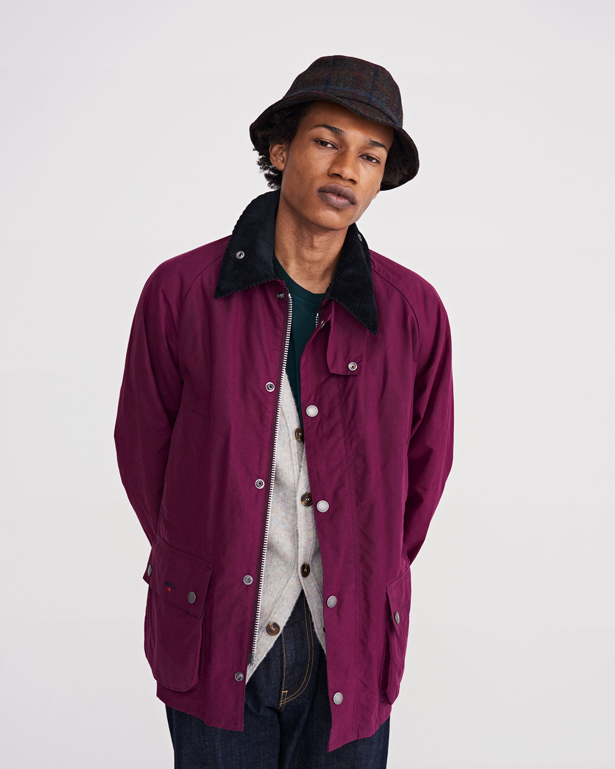 スノーブルー M 新品 BARBOUR NOAH ビデイル ジャケット 迷彩 オイルド