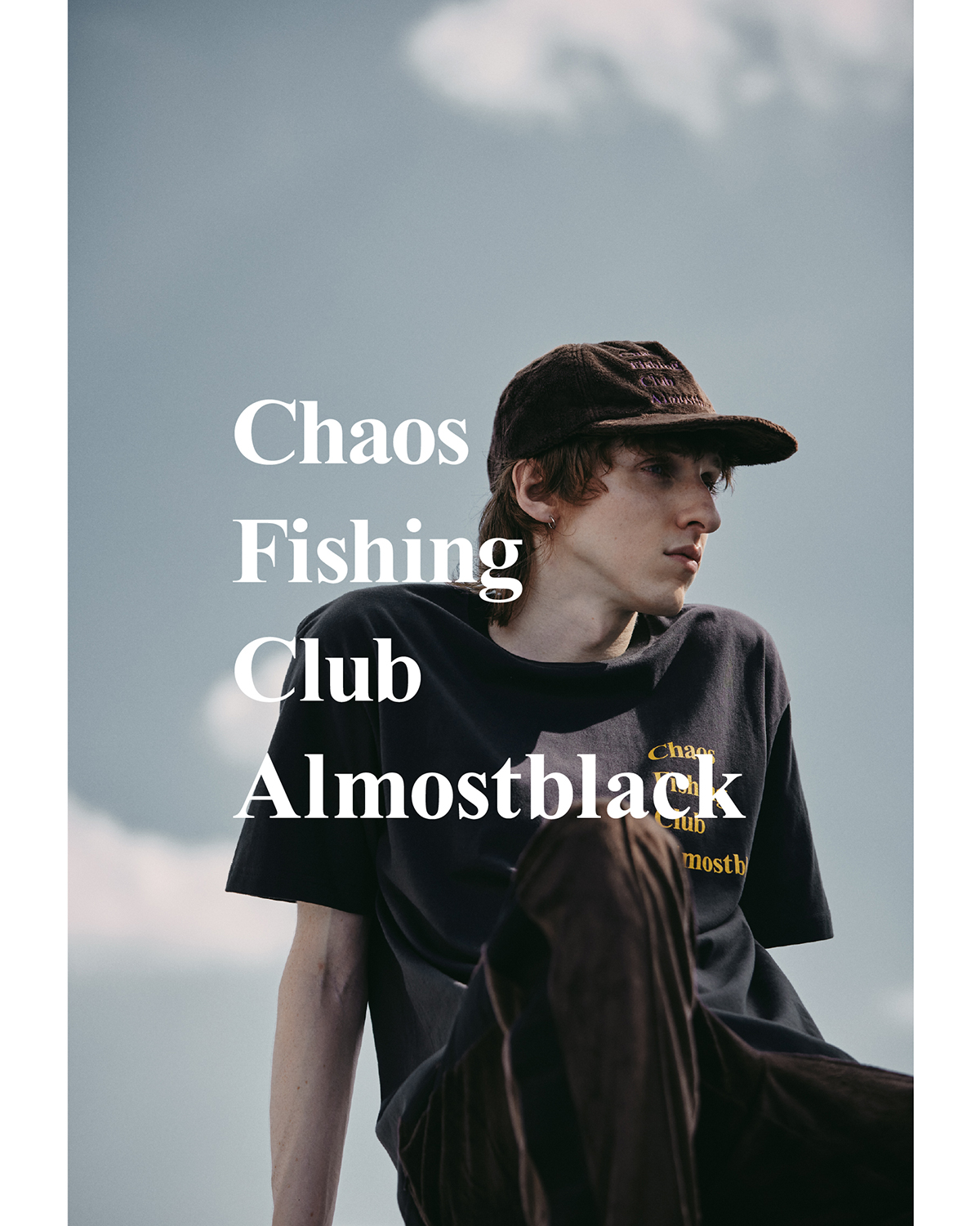 Chaos Fishing Club × Almostblack コラボTシャツ