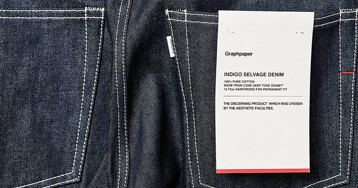 Graphpaperの新たな定番コレクション『Graphpaper DENIM』