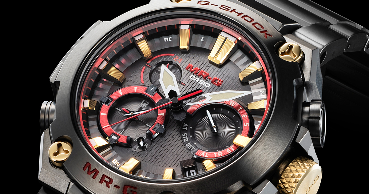 美品 G-SHOCK MRG-B2000B-1A4JR 赤備え MRG-B2000B-1A4JR MR-G MRG-B2000シリーズ「赤備え」｜ジー