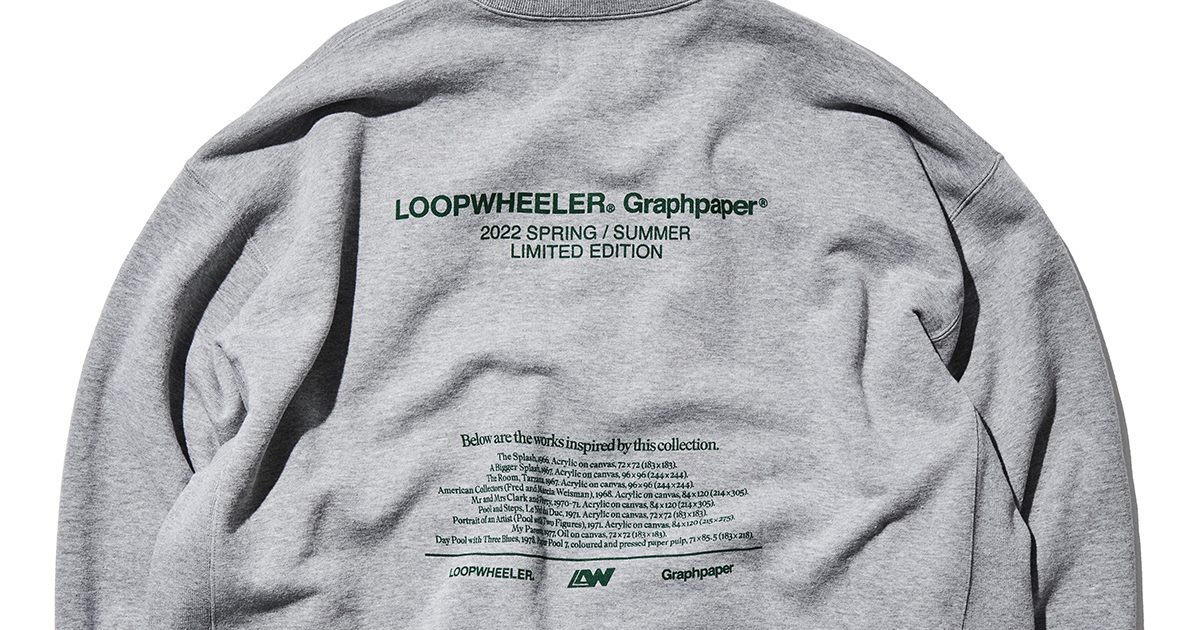 LOOPWHEELER for Graphpaperの最新作が2月19日に発売