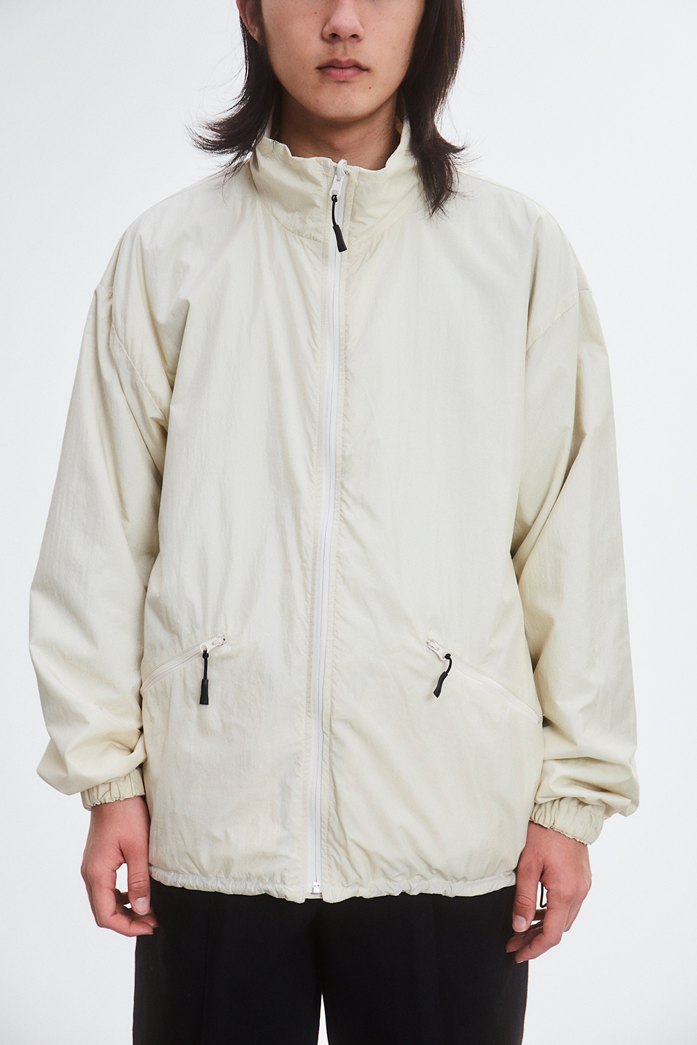 sheba packable jacket white×ivory
