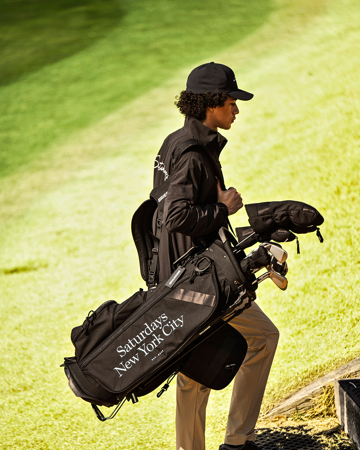 Saturdays NYC & BRIEFING GOLF ブラック-