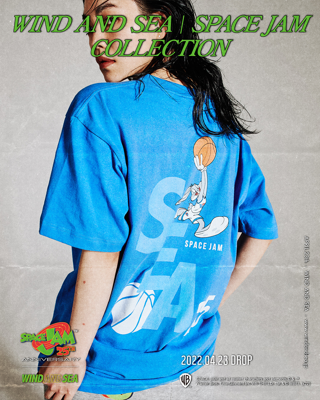 値下げ中☆wind and sea スペースジャム コラボTシャツ-