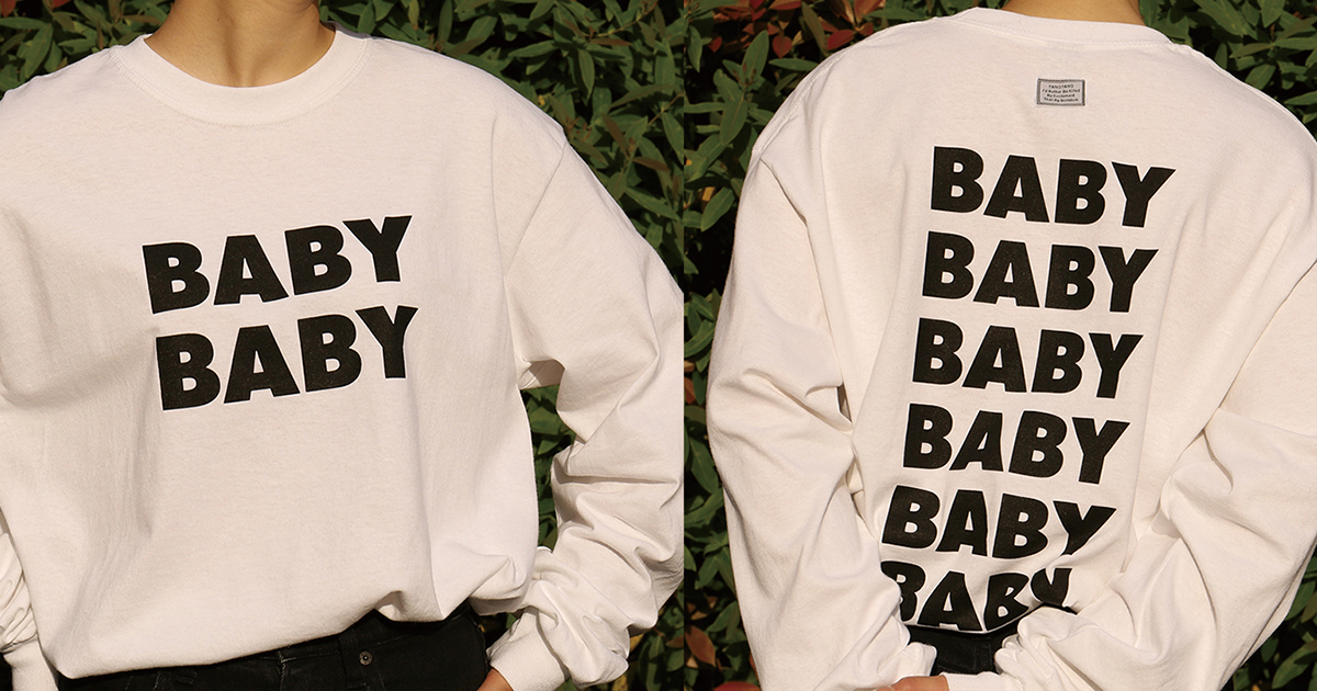 銀杏BOYZ × TANGTANGの『BABY BABY Tシャツ』が6年ぶりに復刻