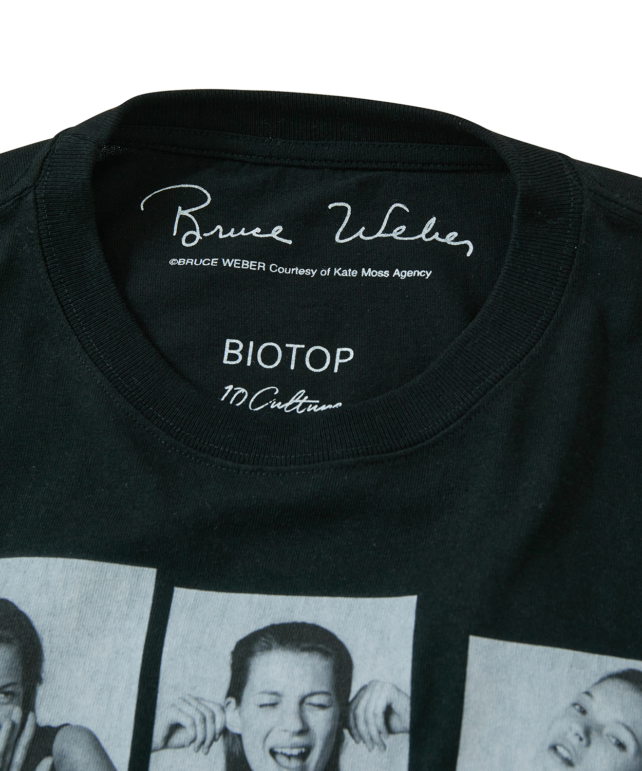ブルース・ウェーバーが撮影した若かりし日のケイト・モスがTシャツに