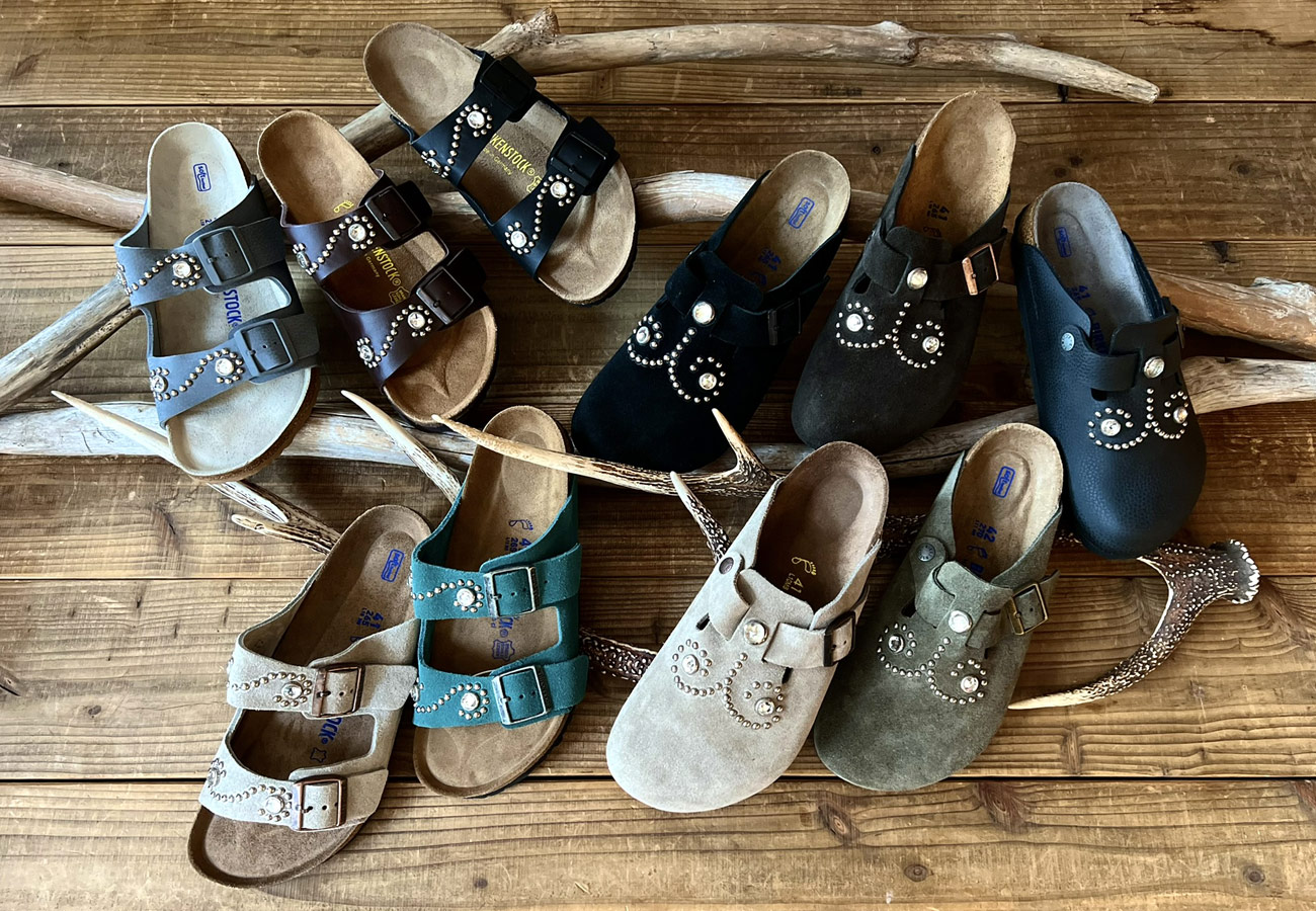 サイトでお買い 【激レア】HTC×BIRKENSTOCK スタッズ レザー コルク