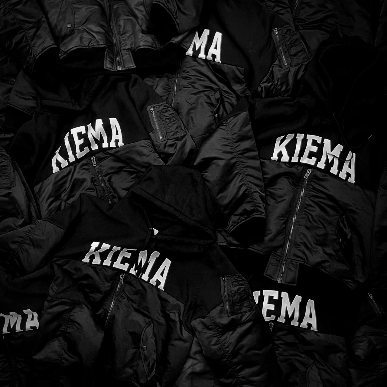 最終値下げ！KiEMA/キーマ/MA-1 MIXED HOODIE