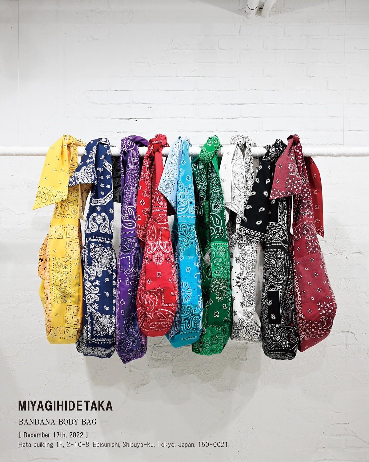 MIYAGIHIDETAKA BANDANA body bag バンダナ