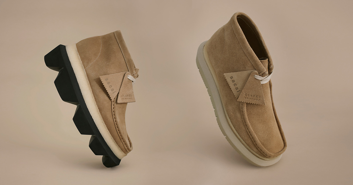 sacaiとClarks ORIGINALSによるハイブリッドワラビーブーツ