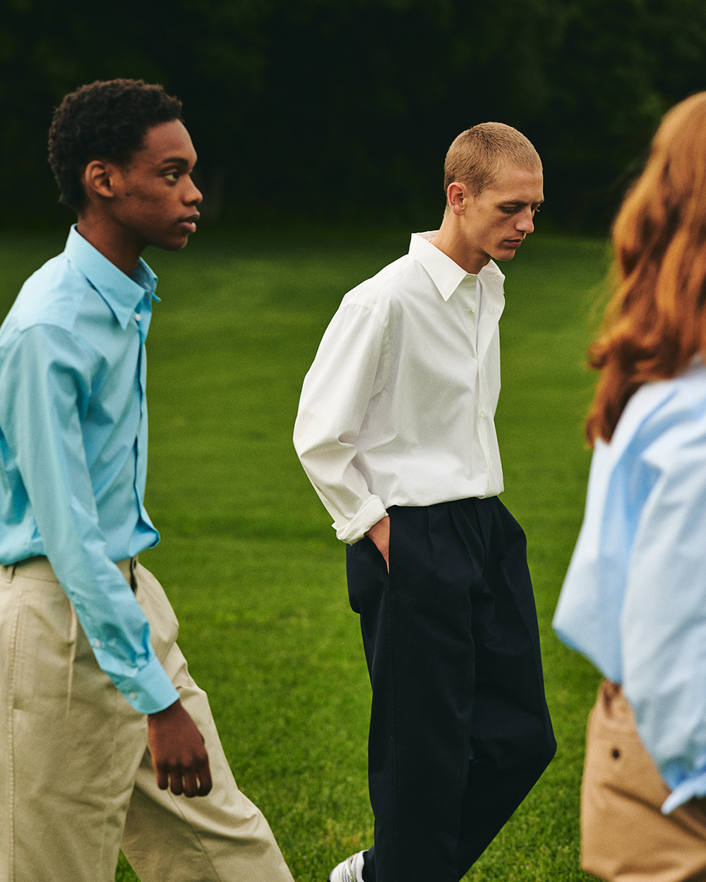 Brooks Brothers × NEAT CHINO PANTS 32 紺 - スラックス